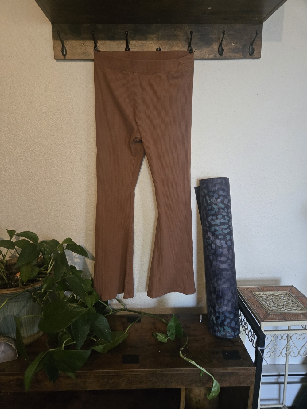 PINK Victoria's Secret Brown Flared Leggings